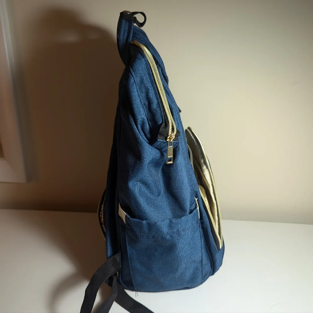 AFBP Blue Diaper Bag Backpack
